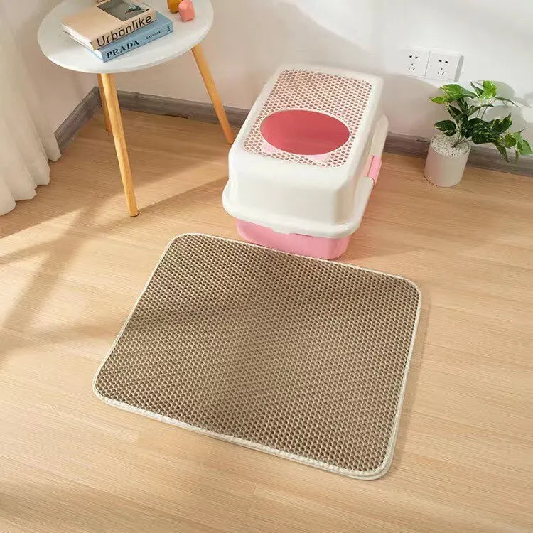 Double-Layer Cat Litter Mat